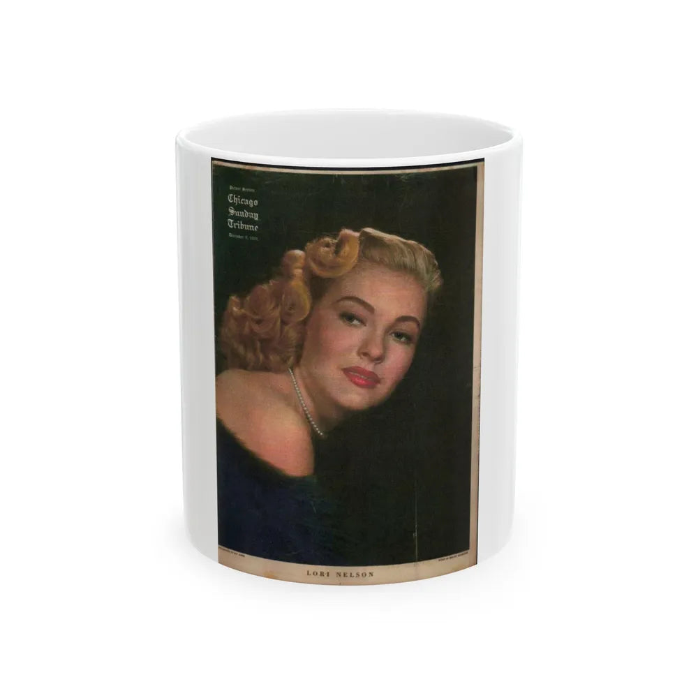 Lori Nelson #48 - (Vintage Female Icon) White Coffee Mug-11oz-Go Mug Yourself
