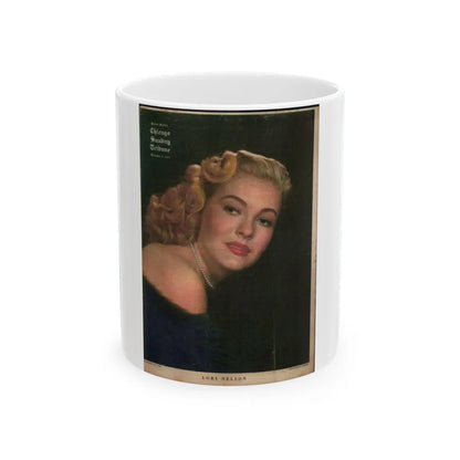 Lori Nelson #48 - (Vintage Female Icon) White Coffee Mug-11oz-Go Mug Yourself