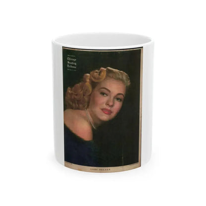 Lori Nelson #48 - (Vintage Female Icon) White Coffee Mug 11oz - Go Mug Yourself