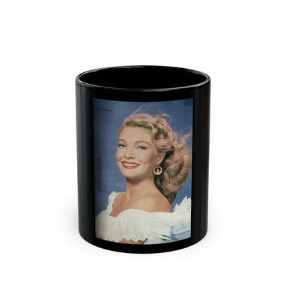 Lori Nelson #51 (Vintage Female Icon) Black Coffee Mug-11oz-Go Mug Yourself