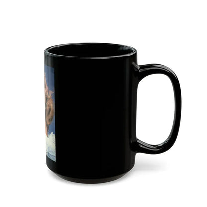 Lori Nelson #51 (Vintage Female Icon) Black Coffee Mug - Go Mug Yourself