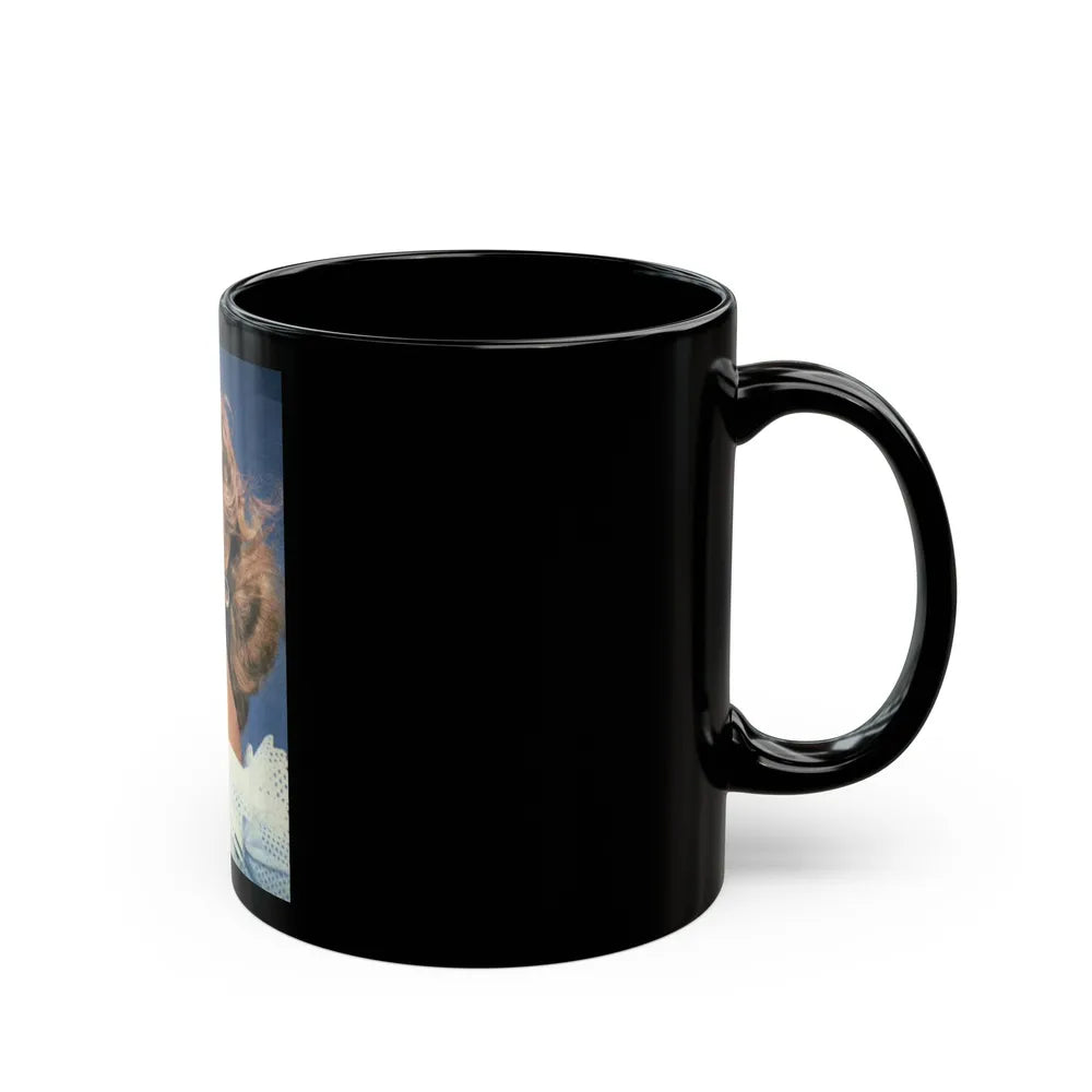 Lori Nelson #51 (Vintage Female Icon) Black Coffee Mug-Go Mug Yourself