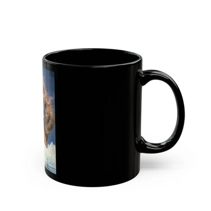 Lori Nelson #51 (Vintage Female Icon) Black Coffee Mug-Go Mug Yourself