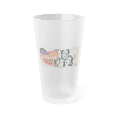 Lori Nelson #53 - Printed & Scanned (Vintage Female Icon) Frosted Pint Glass 16oz 16oz Frosted - Go Mug Yourself
