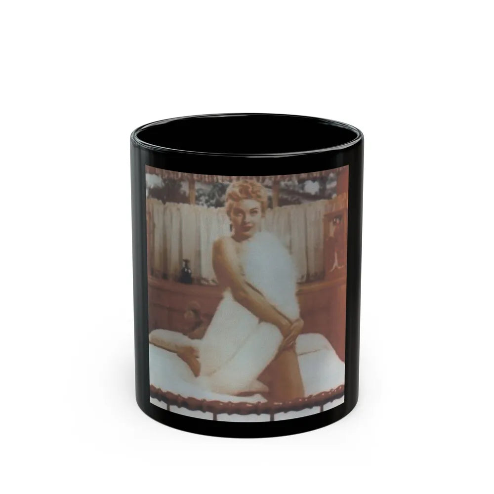 Lori Nelson #56 (Vintage Female Icon) Black Coffee Mug-11oz-Go Mug Yourself
