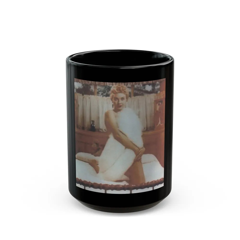 Lori Nelson #56 (Vintage Female Icon) Black Coffee Mug-15oz-Go Mug Yourself