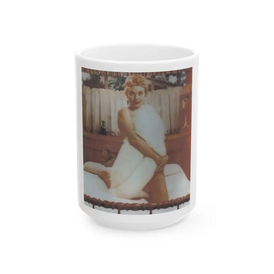 Lori Nelson #56 (Vintage Female Icon) White Coffee Mug-15oz-Go Mug Yourself