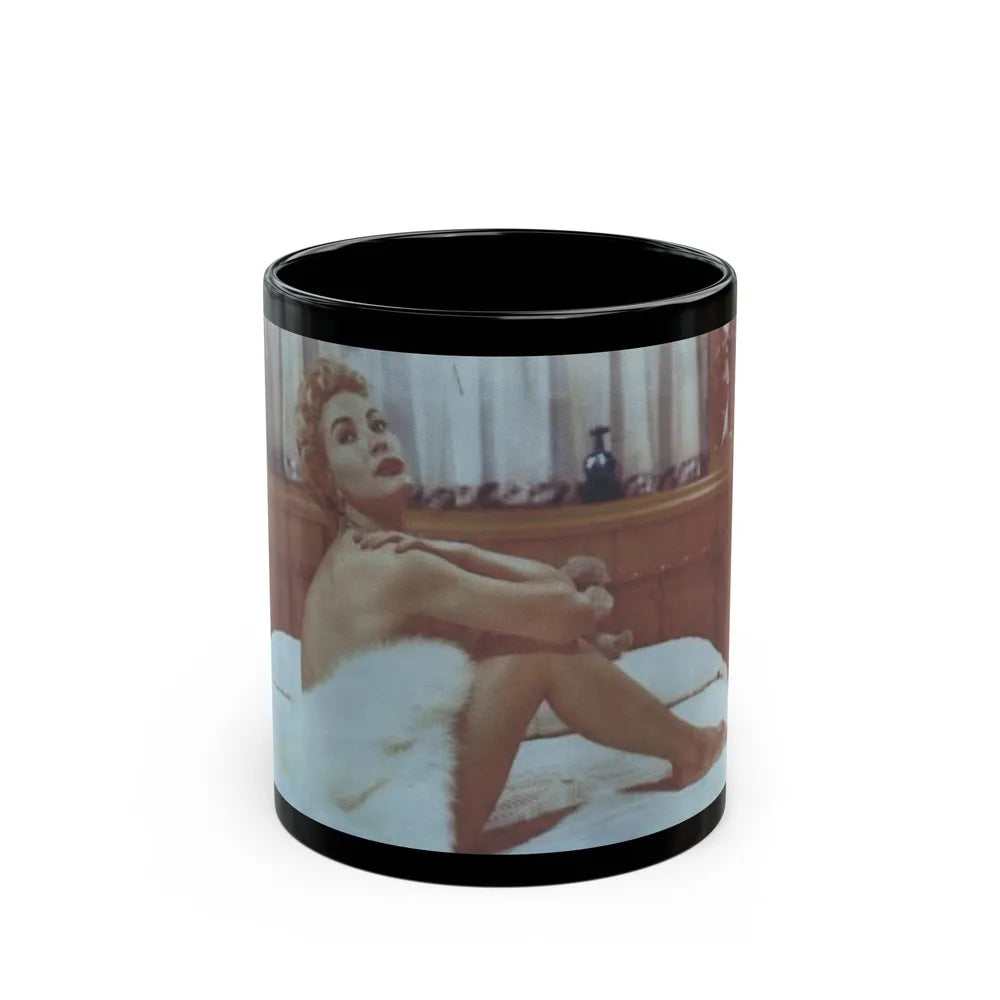 Lori Nelson #57 (Vintage Female Icon) Black Coffee Mug-11oz-Go Mug Yourself