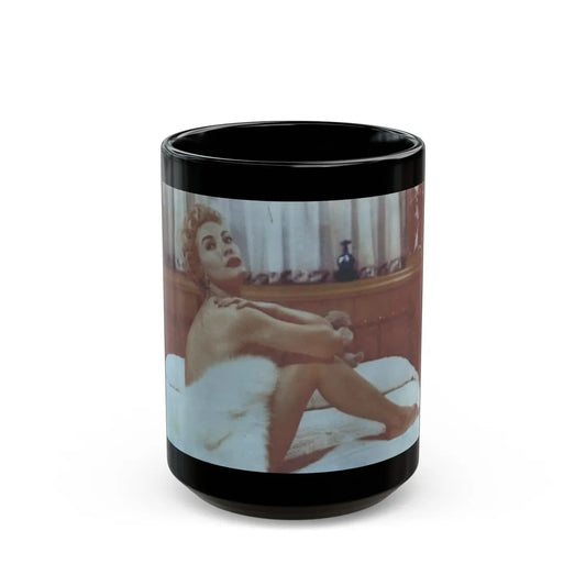 Lori Nelson #57 (Vintage Female Icon) Black Coffee Mug-15oz-Go Mug Yourself