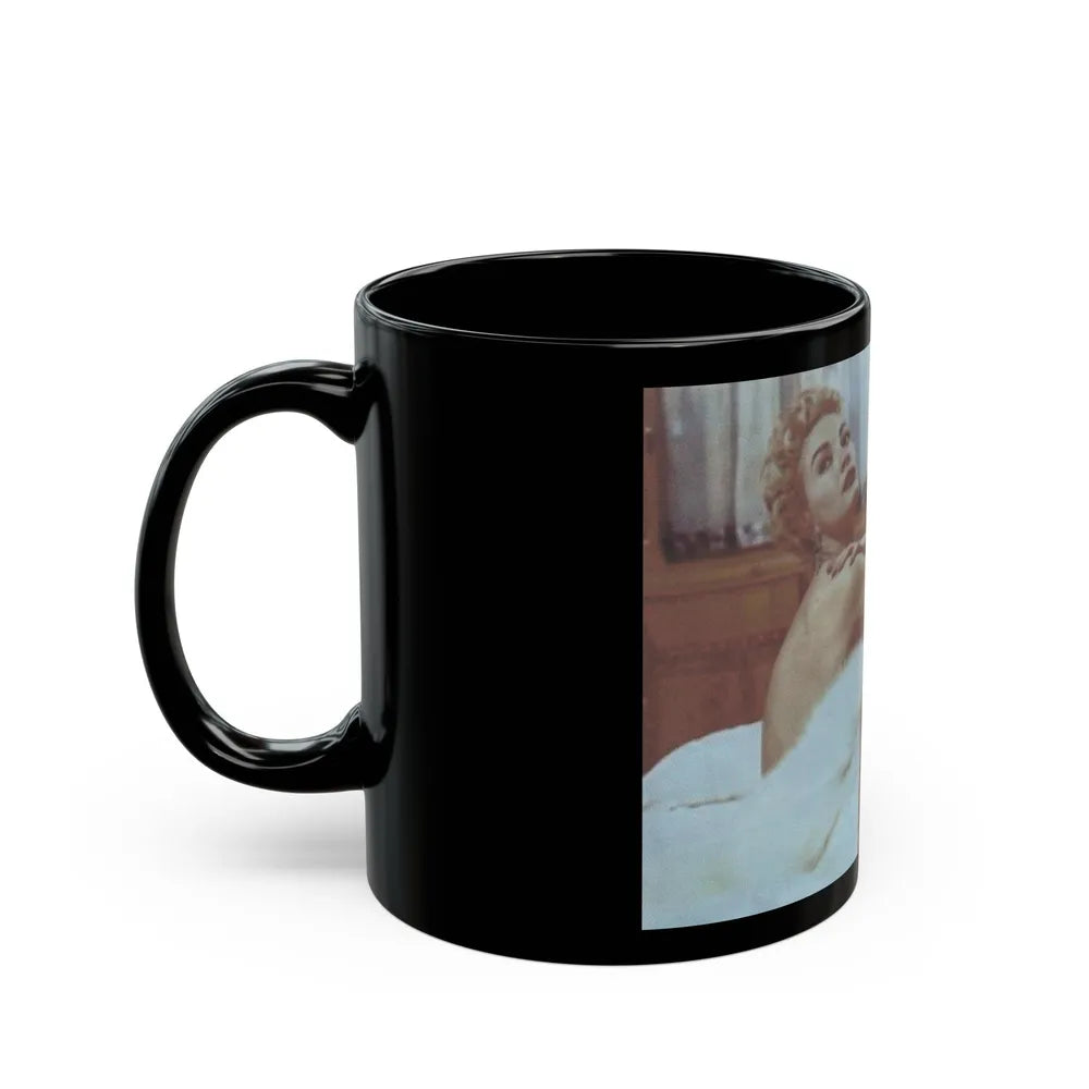 Lori Nelson #57 (Vintage Female Icon) Black Coffee Mug-Go Mug Yourself