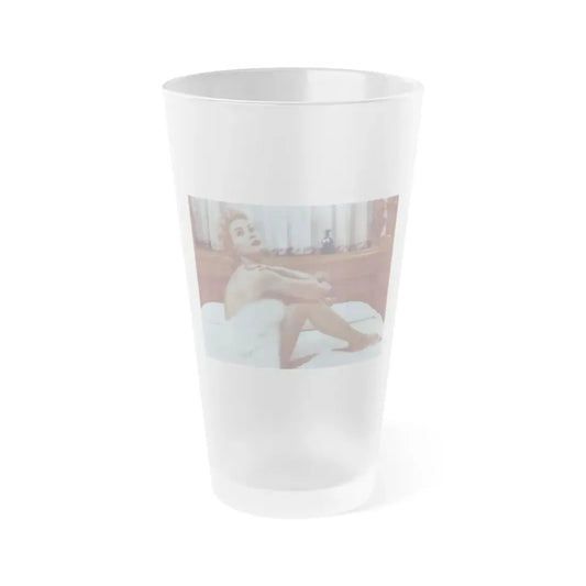 Lori Nelson #57 (Vintage Female Icon) Frosted Pint Glass 16oz 16oz Frosted - Go Mug Yourself