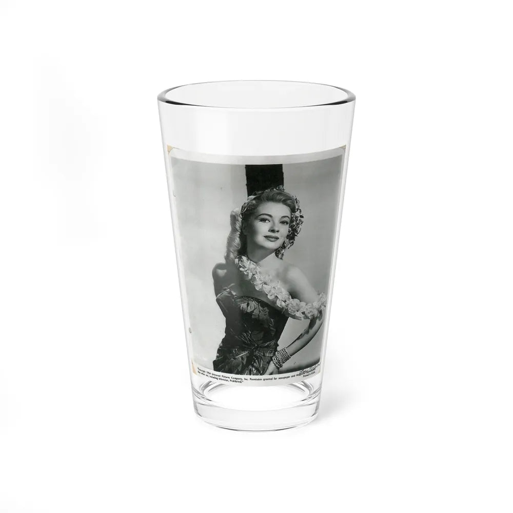 Lori Nelson #58 - Printed & Scanned (Vintage Female Icon) Pint Glass 16oz 16oz - Go Mug Yourself