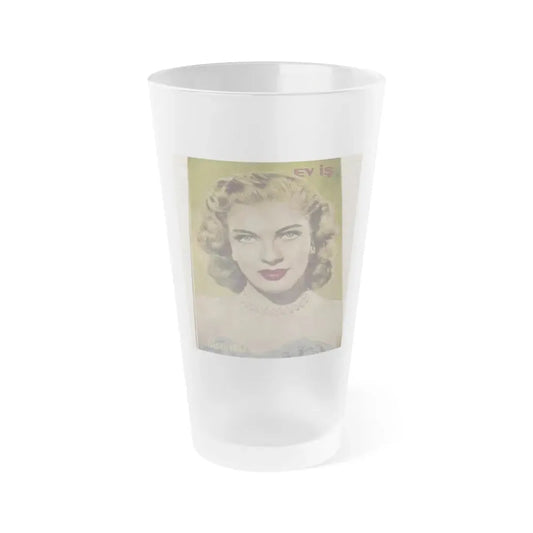 Lori Nelson #60 - Mag. Cover (Vintage Female Icon) Frosted Pint Glass 16oz 16oz Frosted - Go Mug Yourself