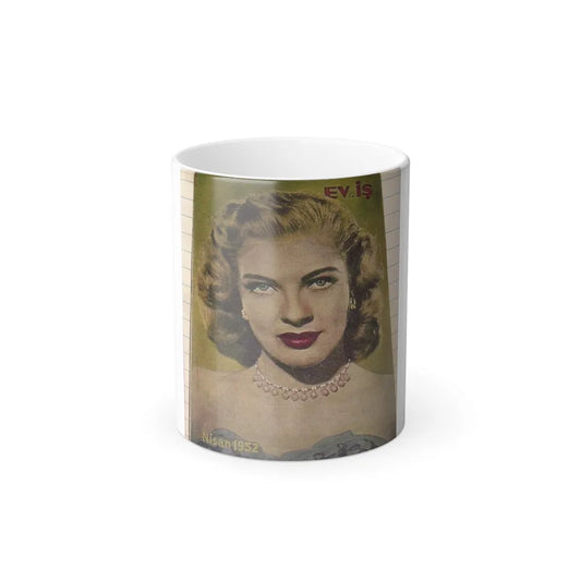 Lori Nelson #60 - Mag. Cover (Vintage Female Icons) Color Changing Mug 11oz-11oz-Go Mug Yourself