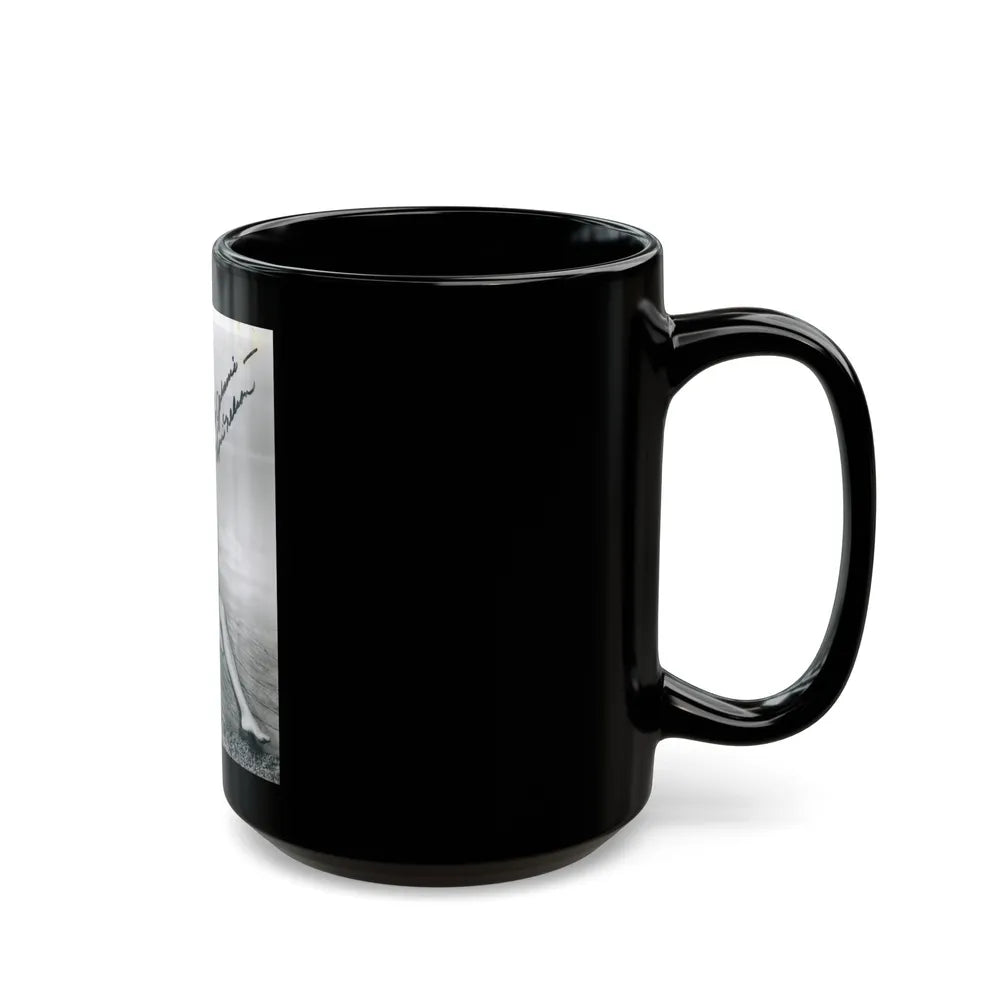 Lori Nelson #70 (Vintage Female Icon) Black Coffee Mug-Go Mug Yourself
