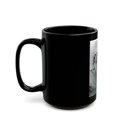 Lori Nelson #70 (Vintage Female Icon) Black Coffee Mug-Go Mug Yourself