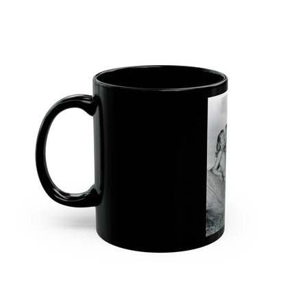 Lori Nelson #70 (Vintage Female Icon) Black Coffee Mug-Go Mug Yourself