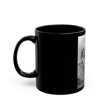 Lori Nelson #70 (Vintage Female Icon) Black Coffee Mug - Go Mug Yourself