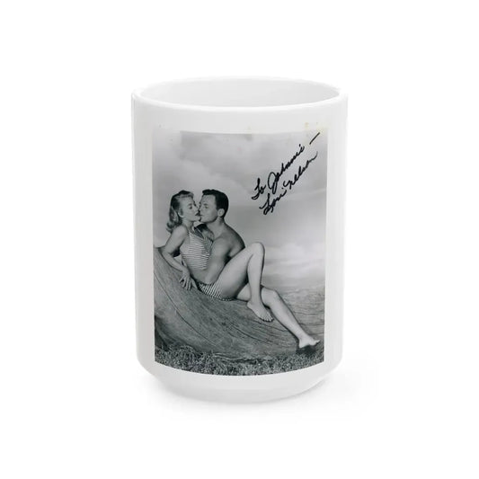Lori Nelson #70 (Vintage Female Icon) White Coffee Mug 15oz - Go Mug Yourself