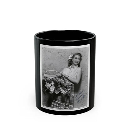 Lori Nelson #74 (Vintage Female Icon) Black Coffee Mug 11oz - Go Mug Yourself