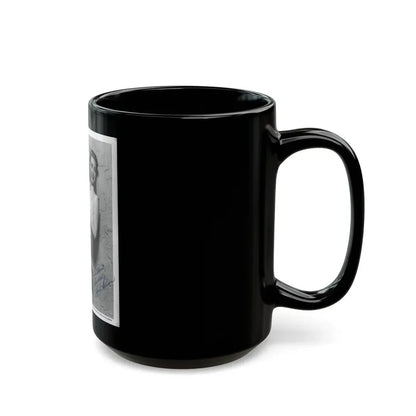 Lori Nelson #74 (Vintage Female Icon) Black Coffee Mug - Go Mug Yourself