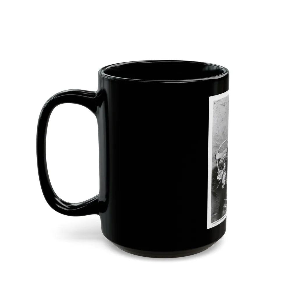 Lori Nelson #74 (Vintage Female Icon) Black Coffee Mug-Go Mug Yourself