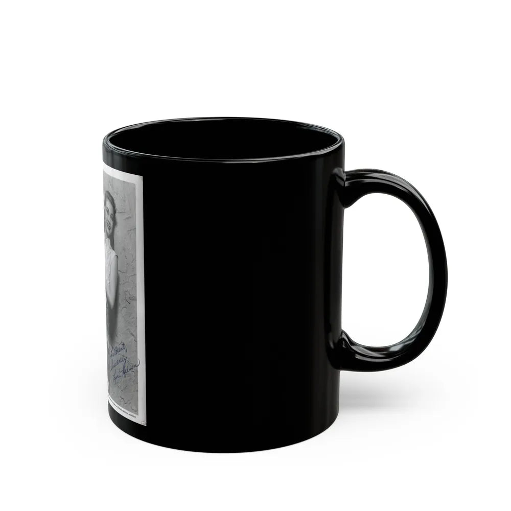 Lori Nelson #74 (Vintage Female Icon) Black Coffee Mug-Go Mug Yourself
