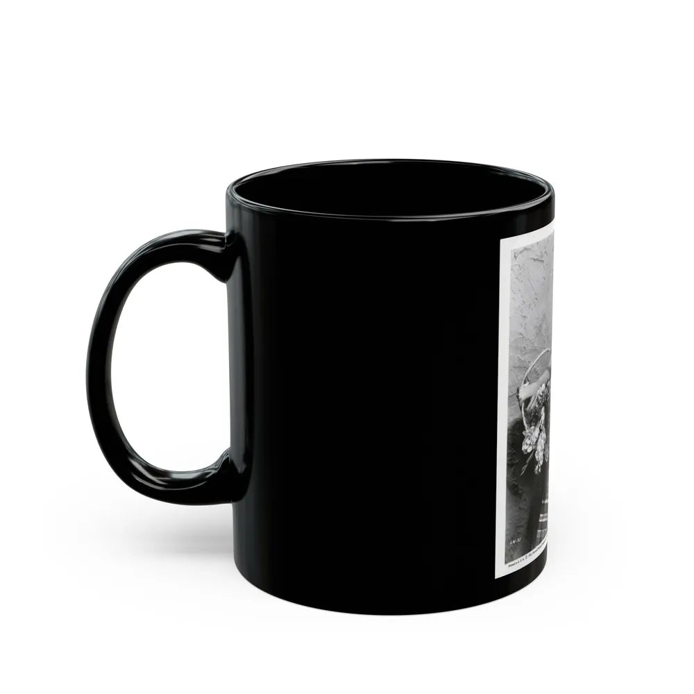 Lori Nelson #74 (Vintage Female Icon) Black Coffee Mug-Go Mug Yourself