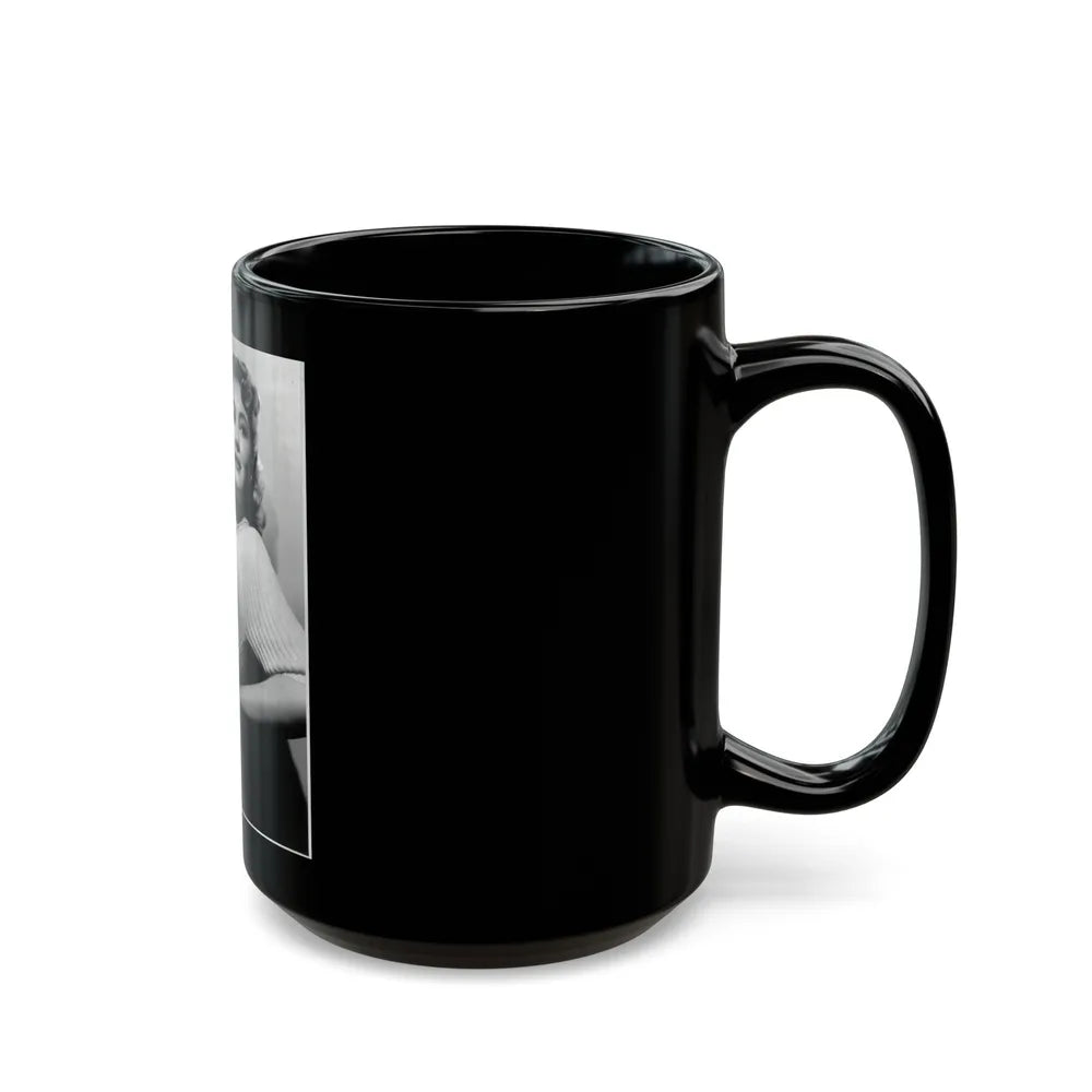 Lori Nelson #76 (Vintage Female Icon) Black Coffee Mug-Go Mug Yourself