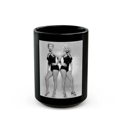 Lori Nelson #80 with, Mamie Van Doren - ''Untamed Youth'' '57 Promop Photo (Vintage Female Icon) Black Coffee Mug 15oz - Go Mug Yourself