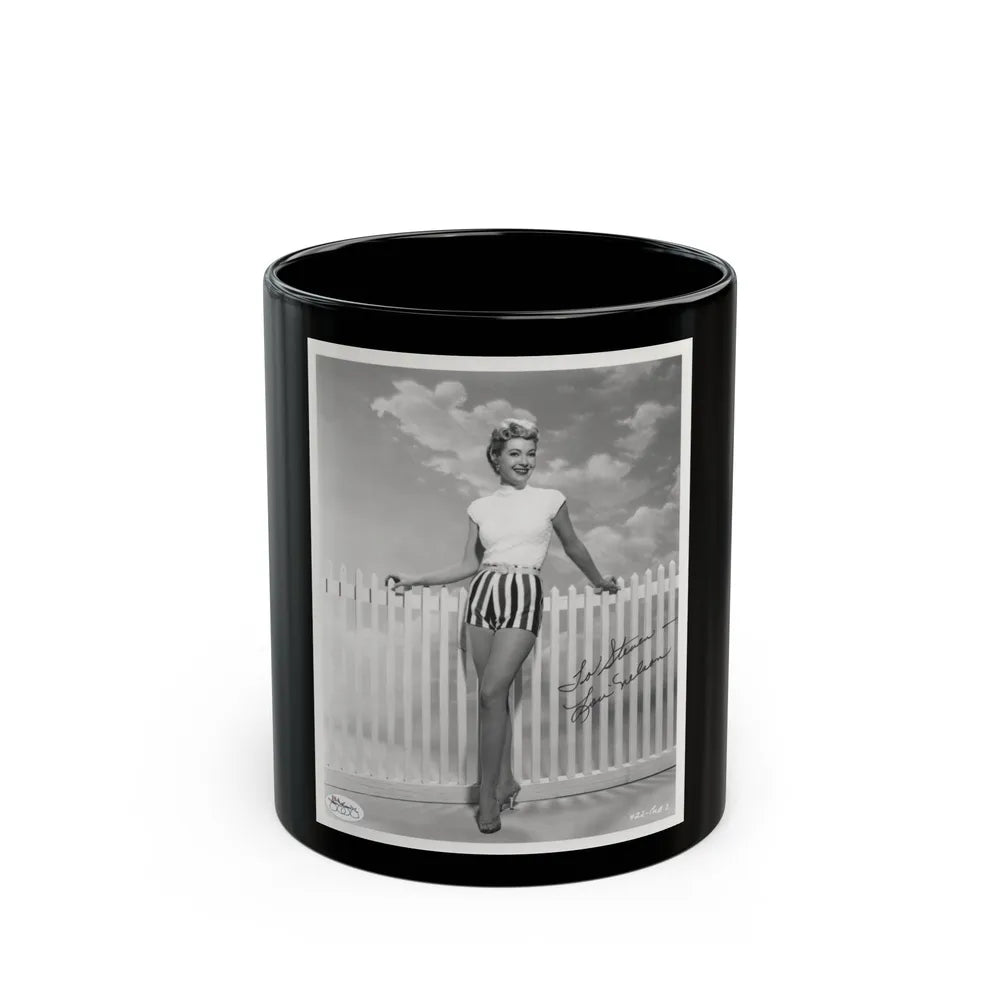 Lori Nelson #84 (Vintage Female Icon) Black Coffee Mug-11oz-Go Mug Yourself