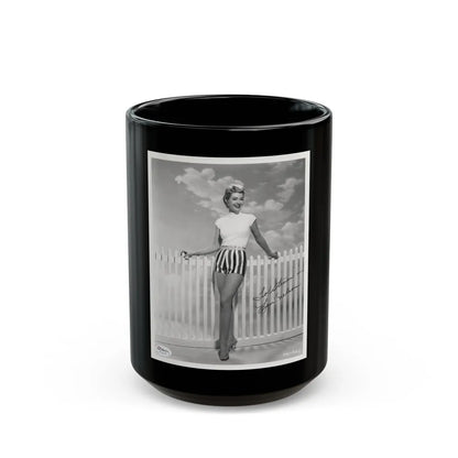 Lori Nelson #84 (Vintage Female Icon) Black Coffee Mug-15oz-Go Mug Yourself
