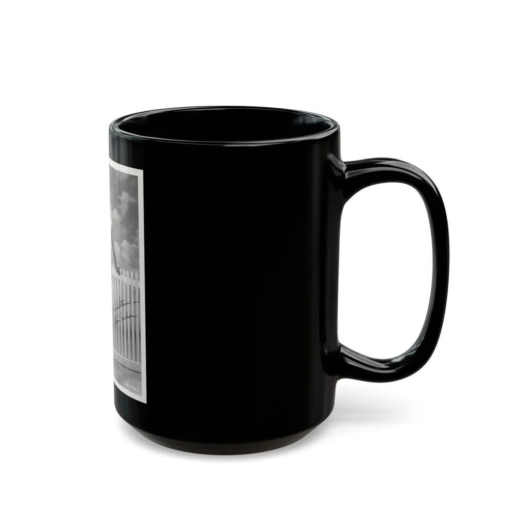 Lori Nelson #84 (Vintage Female Icon) Black Coffee Mug-Go Mug Yourself