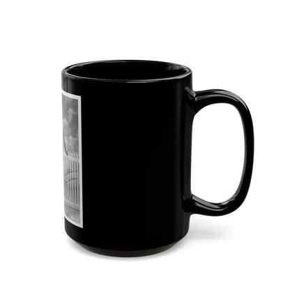Lori Nelson #84 (Vintage Female Icon) Black Coffee Mug-Go Mug Yourself