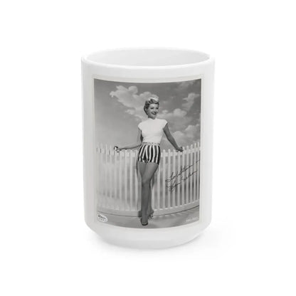 Lori Nelson #84 (Vintage Female Icon) White Coffee Mug 15oz - Go Mug Yourself