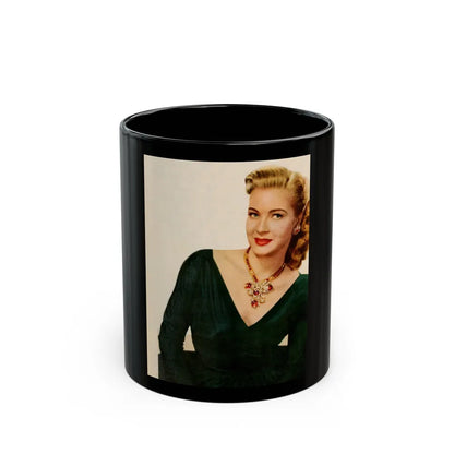 Lori Nelson #85 (Vintage Female Icon) Black Coffee Mug-11oz-Go Mug Yourself