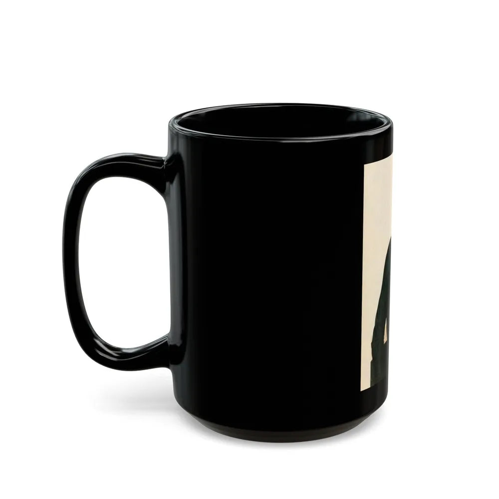 Lori Nelson #85 (Vintage Female Icon) Black Coffee Mug-Go Mug Yourself