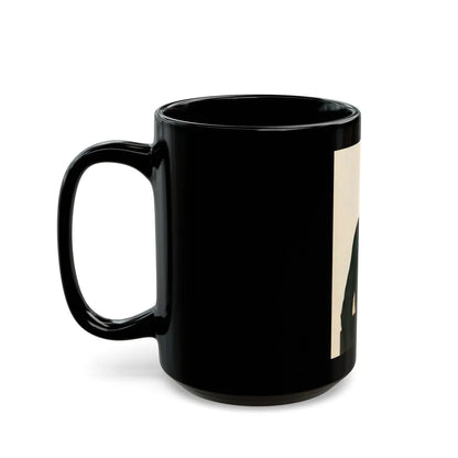 Lori Nelson #85 (Vintage Female Icon) Black Coffee Mug-Go Mug Yourself