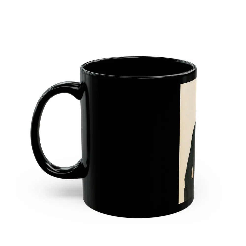 Lori Nelson #85 (Vintage Female Icon) Black Coffee Mug-Go Mug Yourself