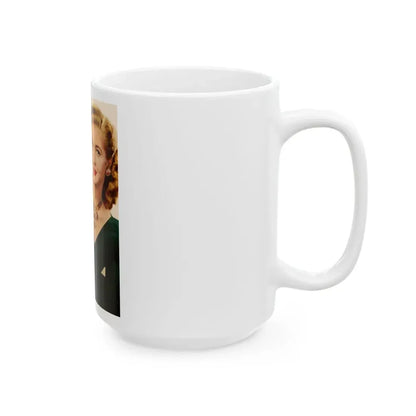 Lori Nelson #85 (Vintage Female Icon) White Coffee Mug - Go Mug Yourself