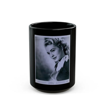 Lori Nelson #89 (Vintage Female Icon) Black Coffee Mug 15oz - Go Mug Yourself