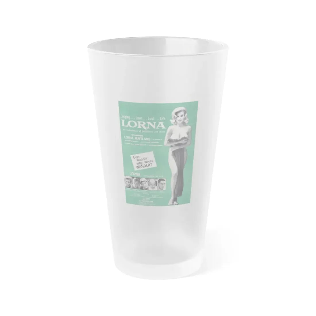 LORNA (2) 1964 Movie Poster - Frosted Pint Glass 16oz Default Title - Go Mug Yourself