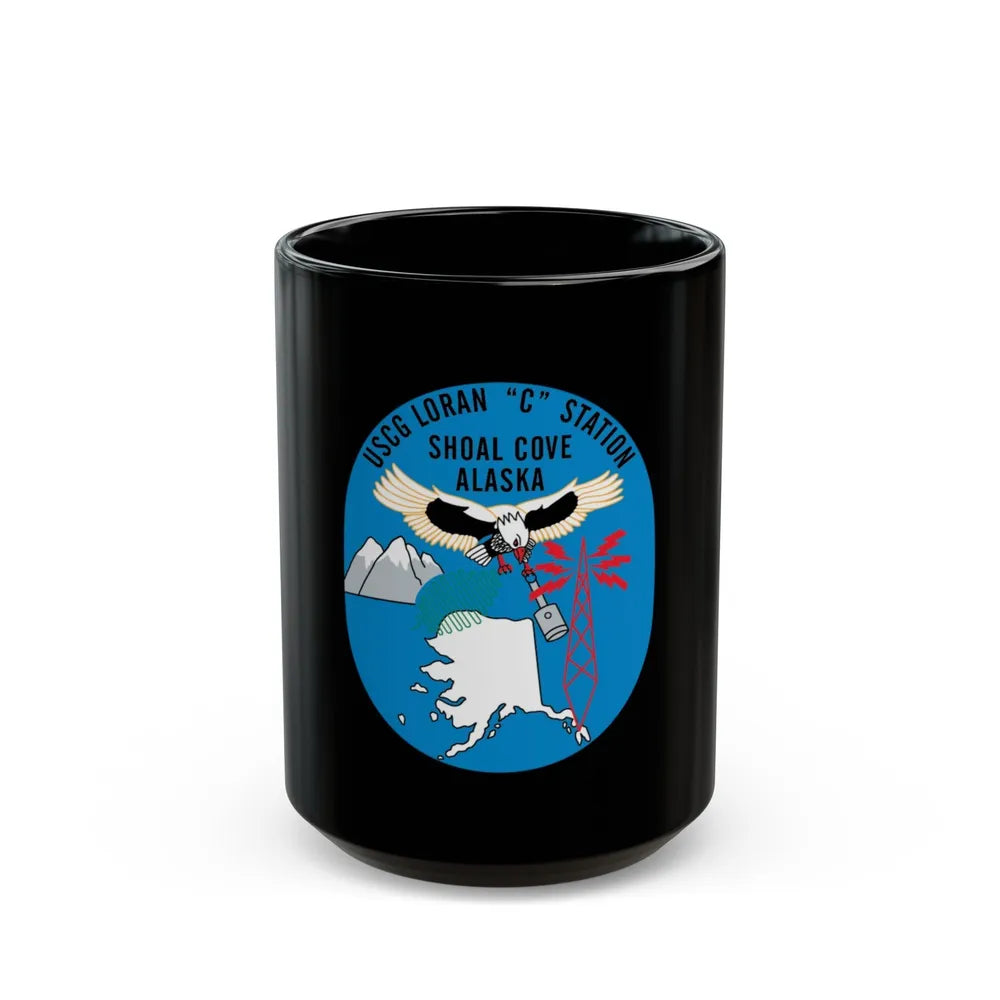 LORSTA Shoal Cove (U.S. Coast Guard) Black Coffee Mug-15oz-Go Mug Yourself