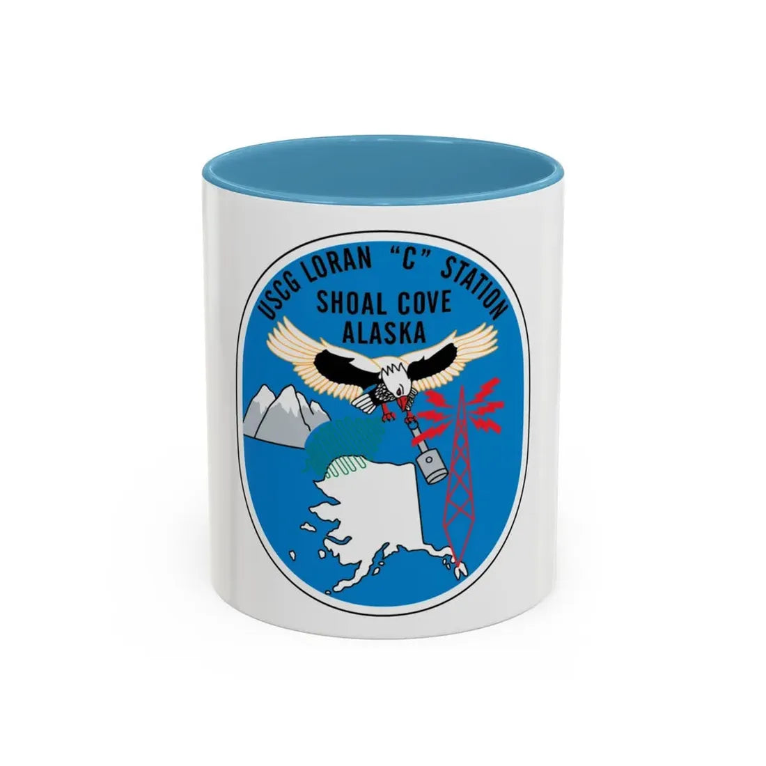 LORSTA Shoal Cove (U.S. Coast Guard) Accent Coffee Mug 11oz Light Blue - Go Mug Yourself