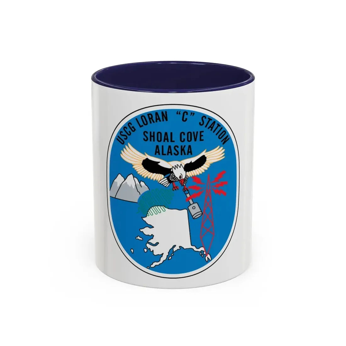 LORSTA Shoal Cove (U.S. Coast Guard) Accent Coffee Mug 11oz Navy - Go Mug Yourself