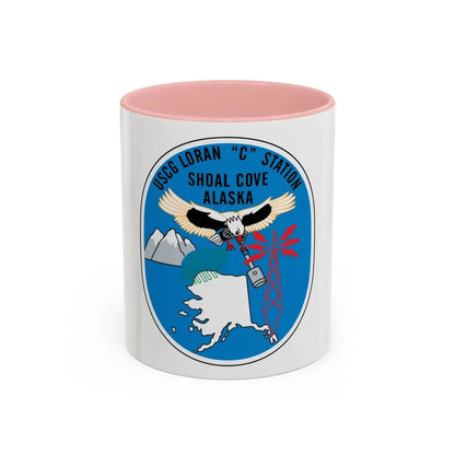LORSTA Shoal Cove (U.S. Coast Guard) Accent Coffee Mug 11oz Pink - Go Mug Yourself