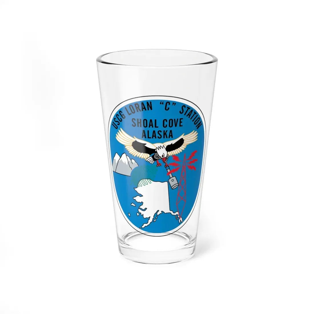 LORSTA Shoal Cove (U.S. Coast Guard) Pint Glass 16oz 16oz - Go Mug Yourself