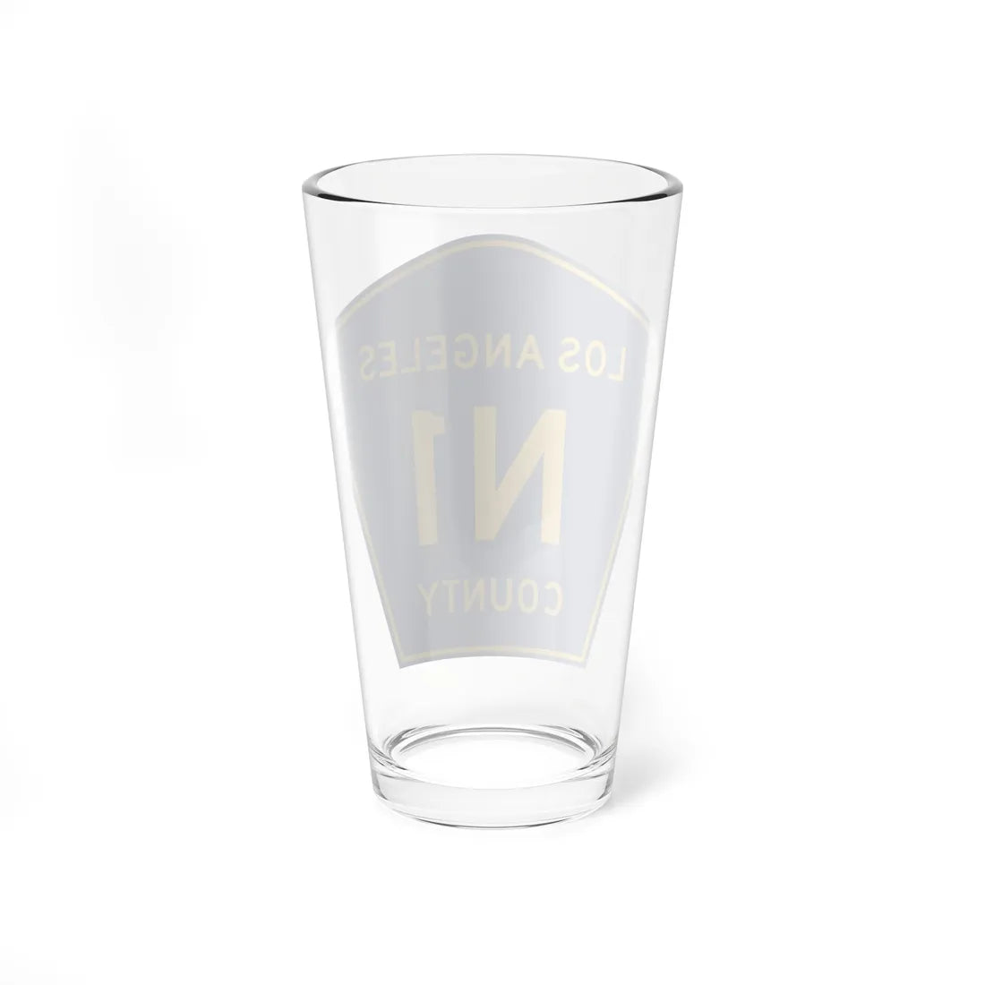 Los Angeles County N1 (California) (Road Sign) Pint Glass 16oz - Go Mug Yourself