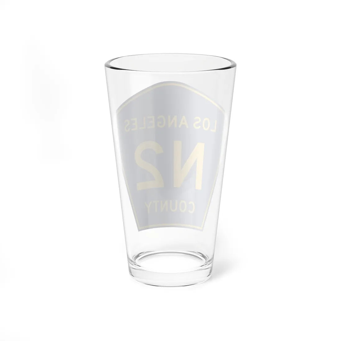 Los Angeles County N2 (California) (Road Sign) Pint Glass 16oz - Go Mug Yourself