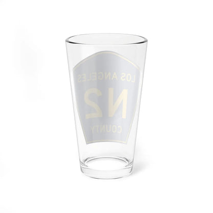 Los Angeles County N2 (California) (Road Sign) Pint Glass 16oz - Go Mug Yourself